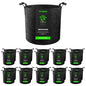 VIVOSUN 20-Pack 3 Gallon Plant Grow Bags Fabric Pots with Handles - size: 3 Gallons, style: 20-Pack