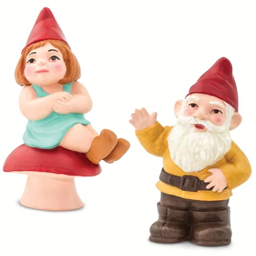 Safari Ltd. Gnome Family TOOB, 6 Mini Figurines, Garden Gnomes and Fairy Garden Accessories, Whimsical Fantasy Figures, Kids Toy Set and Collector Gift, Ages 3+