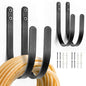 Hose Holders Wall Mount: 4Pcs Heavy-Duty Metal Garden Hose Hanger Outside - color: B-4PCS