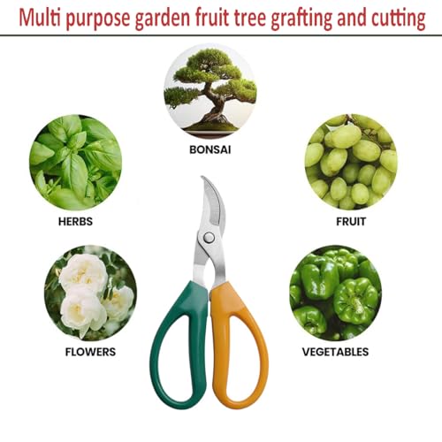 Garden Scissors Stainless Steel Garden Bonsai Pruning Shears (Classic) - style: Classic