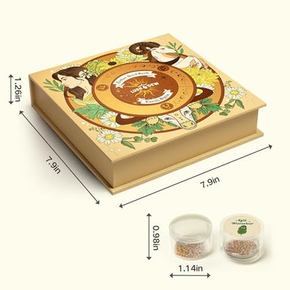 Lush&Dew Zodiac Garden Seed Bank Earth Sign, Gardening Gifts for Women Men - style: Earth Signs