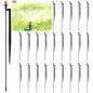 Geelin 25 Pcs 90 Degree Drip Irrigation Emitters, 12" Stake Sprayers - style: 90 Degree