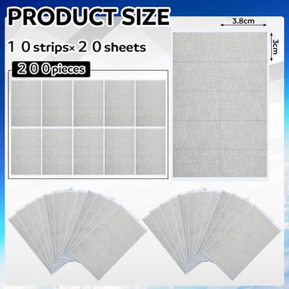 Pangda 200 Pcs Copper Fabric Strips with Conductive Adhesive