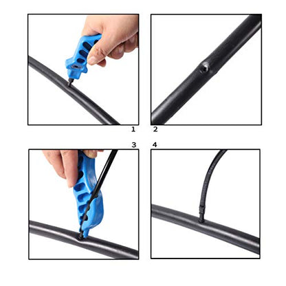 2-in-One Drip Irrigation Tubing Hole Punch Fitting - size: Pro Punch Tool Sets