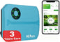 Smart Sprinklers Controller WiFi, Irrigation Controller Easy Use App Enabled, 4 Zone + 16 Plans, Save Water Auto Skip Rain, Freeze & Wind, 10 Minutes Install - color: Light Blue