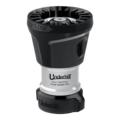 Underhill Magnum UltraMAX Premium PRO Series-Full Throttle ¾ Inch Garden Water Hose Nozzle, Sprayer, Jet, Metal and Rubber, Adjustable, NG600-SFH-75 - style: Single Variable Flow