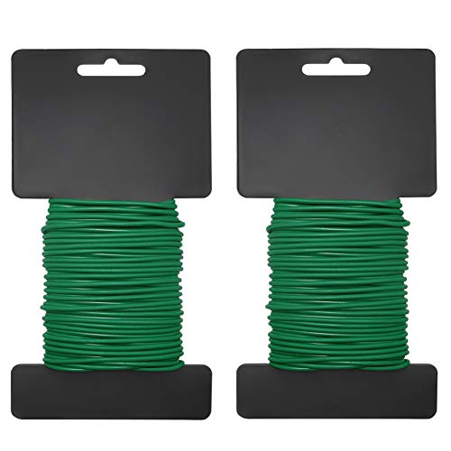 Shintop 3.5mm Plant Ties, 2PCS Reusable Garden Twist Tie for Gardening - color: Green, size: 3.5mm
