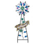 TERESA'S COLLECTIONS Solar Metal Wind Spinner Garden Stake Mom Gift 26" - color: Blue, size: Medium