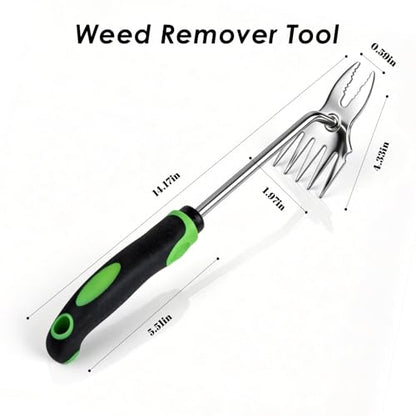 Ocean Pearl Weed Puller Tool, Weed Puller Hand Weeding Tool, Weeder Tool, Weed Remover Tool for Garden Tools & Gardening Hand Tools, Manual Dandelion Root Remover, Ergonomic Handle for Lawn Yard