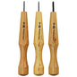 Wazakura 3PCS Bonsai Chisel Kit with Round Gouge, Single Bevel Skewed