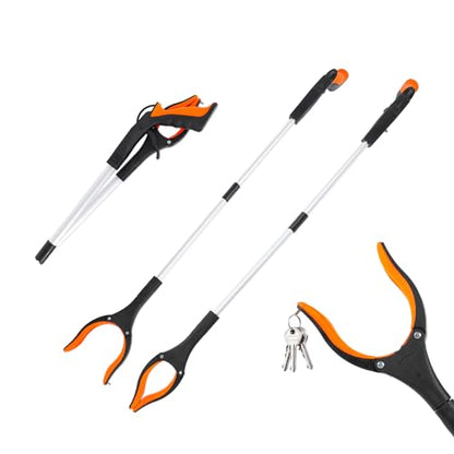Grabber Reacher Tool, 2 Pack 32" Foldable Lightweight Trash Claw Grabbers