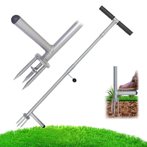 Stand Up Weed Puller Tool, 38 Inch Long Handle 3 Claw Weeder