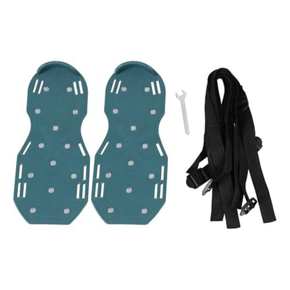 Lawn Aerator Shoes with 26 Spikes – Adjustable 3-Strap or 4-Strap Design for Soil Aeration, Yard and Garden Care(3 Straps) - size: 3 Straps