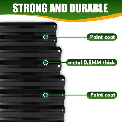 TBMLC 17" Tall,4 FT Diameter Elevated Round Metal Raised Garden Bed Black - color: Black, size: 4FT Diameter