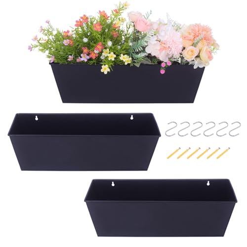 16 Inch Wall Hanging Planters for Outdoor Plants 3PCS