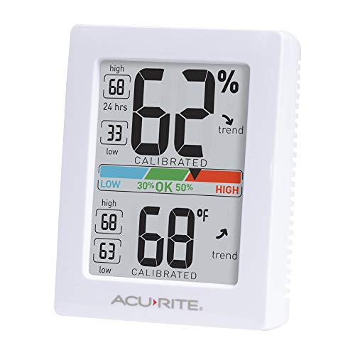 AcuRite (01139M) Pro Humidity Meter and Thermometer with Backlight Button