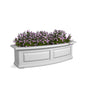 Mayne Nantucket 36in Self-Watering Rectangular Window Box Planter, White - color: White, size: 36in