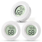 Atogou 3-Pack Mini Hygrometer & Thermometer, Indoor Digital Humidity Meter - color: White 3-pack