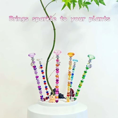 320Pcs Fairy Wand Garden Stake Beads Kit, Beaded Garden Stake Kit - color: Burst