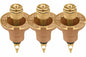 3-Pack Orbit 54071 Brass Pop-Up Flush Head Sprinkler with Half Pattern Spray Nozzle - Brass Pop-Up Sprinklers for Half Pattern Spray