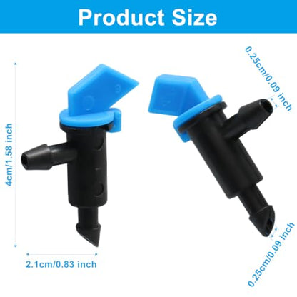 60 Pack Garden Flag Irrigation Dripper, Blue, 2 GPH - color: Blue