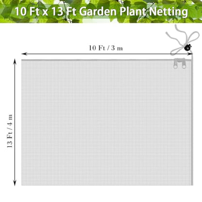 FONUNO Fruit Tree Netting with Zipper Birds Netting for Fruit Trees, White - color: White, size: 10 x 13 feet - 1 Pack