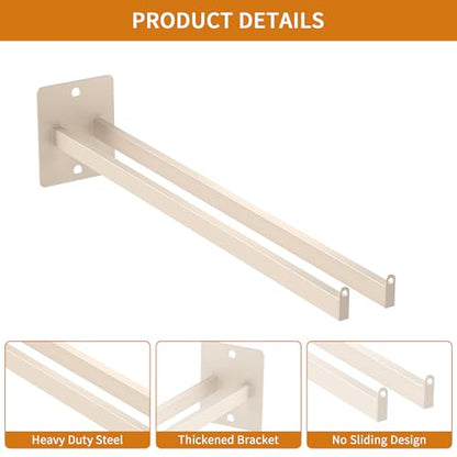 lukar 4 PCS Wall Mounted Shovel Rack with Non-slip Design
