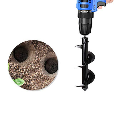 Bulb Planter Tool,Auger Drill Bit for Planting 3.15x8.66 Inch Suitable for 3/8”Hex Drive Drill - size: 3.15”x 8.66”