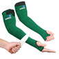 OriStout Cut Resistant Farmer Sleeves with Tumb Hole, Dark Green, 1 Pair - color: Dark Green (1 Pair) - Long, size: One Size