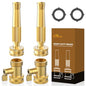 Twinkle Star Brass Twist Hose Nozzle, Hose Shut Off Valve, 4 Pack - color: Nozzle Twist 4 Pack