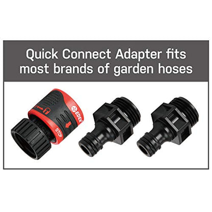 Eden 94122 Metal Adjustable 6-Pattern Sprinkler Bundle, Base, |Quick Connect Starter Set - style: 6-Pattern Metal Base