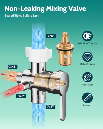 LUFEIDRA Hot and Cold Handheld Bidet Sprayer, Adjustable Water Temperature - color: Stainless Steel (Hot&Cold), size: 1 Pack