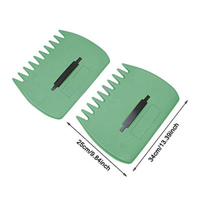 2-Pack Leaf Scoops, Large Leaf Grabber Claws with Ergonomic Handles