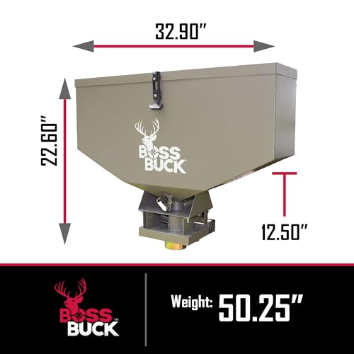 Boss Buck ATV Seeder Spreader with Wireless Control, 80 lb Capacity