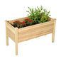 BlueWish 49x25x30in Raised Garden Bed with Extra Deep 16" Depth - color: Natural, size: 2 x 4 FT(16" Depth)