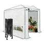 EAGLE PEAK 8x6 Easy Setup Pop Up Greenhouse, Woven Top, Translucent - color: Translucent, size: 8x6