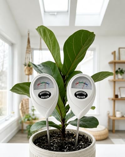 Soil Moisture Meter, 2 Packs Plant Water Meter, Moisture Meter, Soil Tester Hygrometer, Plant Water Meter, Plant Care Tools for House Plants, Gardening Gifts