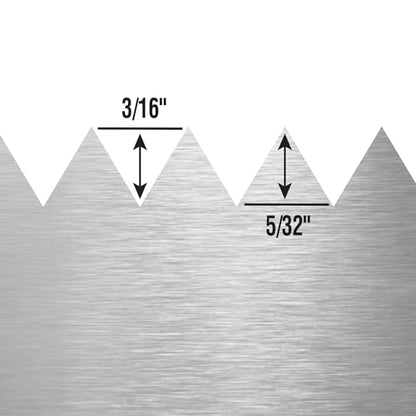QEP 3/16" x 5/32" V-Notch Economy Flooring Trowel