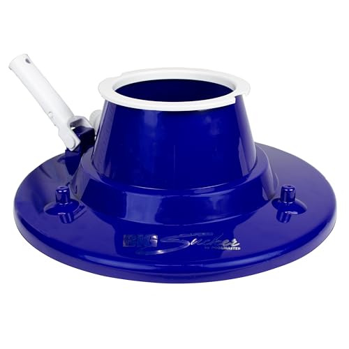 Poolmaster 28300 Big Sucker Manual Swimming Pool Leaf Vacuum Head, Blue - style: Big Sucker