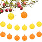 Fruit Fly Traps for Indoors, 12pcs Fly Ball Hanging Yellow Sticky Bug Ball - color: Orange