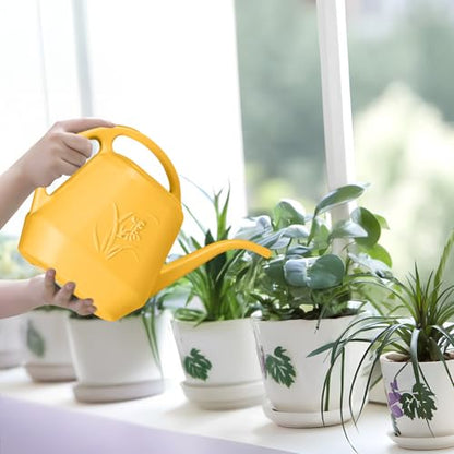 Plant Watering Can - 1/2 Gallon - Orange - color: Orange