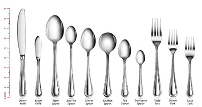 New Star Foodservice Slimline Pattern 18/0 Stainless Steel Dinner Fork, 7.5-Inch, Set of 12, Commercial Grade