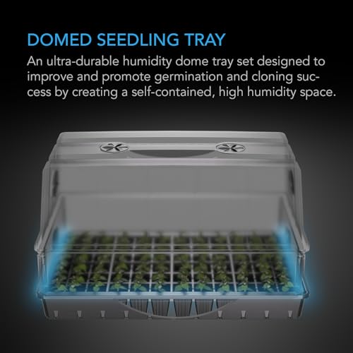 AC Infinity Large Humidity Dome, Heavy-Duty Germination Kit - size: Large Dome Kit