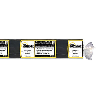 Dewitt 4-Pack Sunbelt Weed Barrier Fabric 3.2 oz, 6 x 300 Feet – Heavy-Duty Ground Cover Mat for Greenhouse Floors, Garden Rows, Raised Beds, Yard Gardening, and Outdoor Landscape Protection - size: 4 Pack, style: 6' x 300'