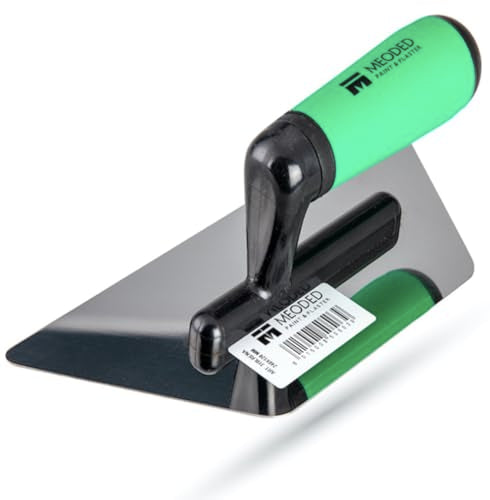 Stainless Steel Plaster Trowel, (9.4x4.7inch) Venetian Plaster Trowel, Plaster Tool, Finishing Tool, Trapezoid 240x120mm, Meoded Paint & Plaster - size: 240x120mm