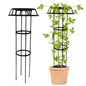 Quibbay 41.3 Inch Mushroom Top Garden Trellis for Climbing Plants, 1 Pack - style: 3 Floors-10*41IN