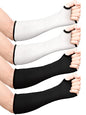 SATINIOR Cut Resistant Arm Sleeves - color: Black, Whit