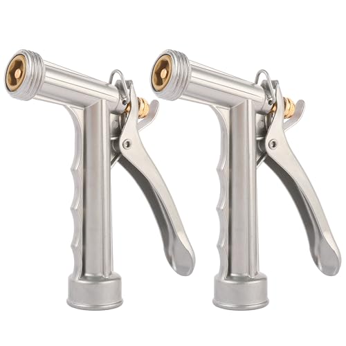 Garden Hose Nozzle, Water Hose Sprayer Nozzle with Threaded Front - color: 2 Pack