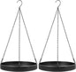 Plant Hanger Indoor, 2 Pack Black Metal Hanging Planters for Indoor Plants