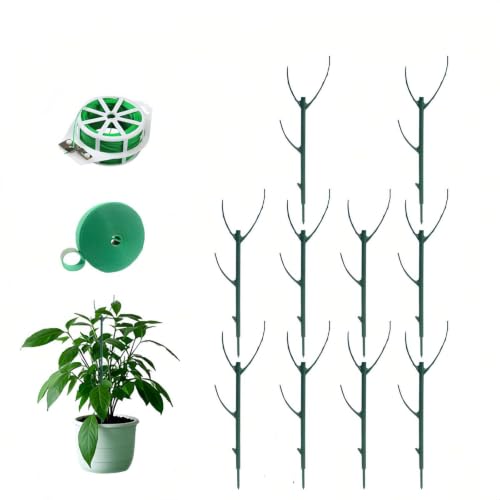 Stackable Monstera Moss Pole, 10 PCS Natural Coir Plant Support Stakes. - size: 10 Pack